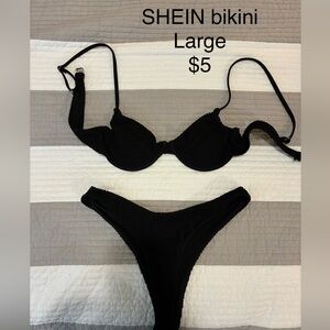 SHEIN Black Bikini Set